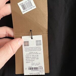 NWT BURBERRY black sleeveless dress size 12 US